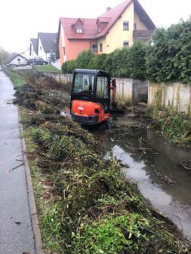 Minibagger mieten Bamberg und Umgebung (nur mit Fahrer)