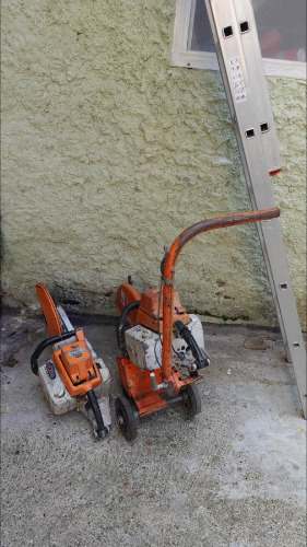 2x Stihl TS 760 AV Trennschleifer + Führungswagen Bastler